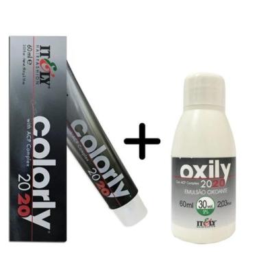 Imagem de Coloração Tinta Permanente Itely Colorly 60ml + OX 30vol Oxily 60ml - 