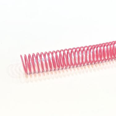 Imagem de Espiral para Encadernação 17mm Rosa Claro Ofício para 100 Folhas - 10 unidades