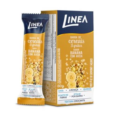 Imagem de Linea Barra de Cereais 3 Grãos Integrais Banana com Aveia 20g - 3 Unidades