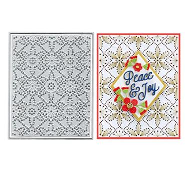 Imagem de Cortes de metal com moldura retangular de pétala costurada, pétalas costuradas, molde de corte de fundo de diamante, estêncil, faça você mesmo, cartões de scrapbooking, matrizes de papel em relevo