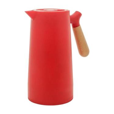 Imagem de Garrafa térmica Cabo de Madeira 1 litro Wood várias cores - Sake Comer