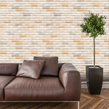 Imagem de Papel de Parede Adesivo Tijolo Lavável Sala Quarto Cozinha 3 metros