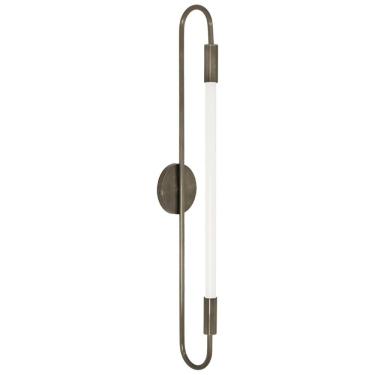 Imagem de Kit 2 Arandelas Plafon Parede Teto Sabre Tubular Bronze T8