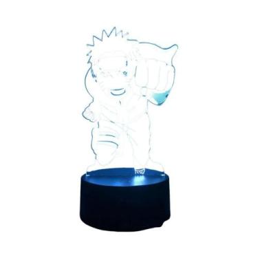 Imagem de Naruto Uzumaki Kakashi Hatake Itachi Uchiha LED Night Light 3D 7/16 Co
