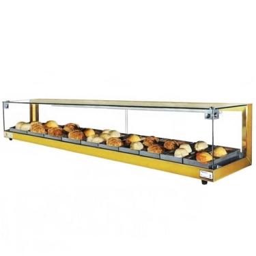 Imagem de B10 - Estufa Beta para salgados de 10 bandejas Dourada - 220V - Omega