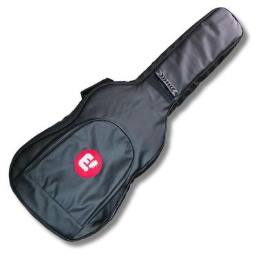 Imagem de Bag Guitarra Semi Case Formato Couro Eco Preto Music New