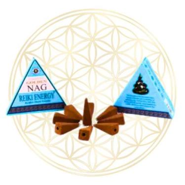Imagem de Incenso Golden Nag Cone Cascata, Reiki Energy