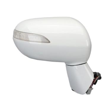 Imagem de Espelho lateral, compatível com HONDA FIT JAZZ 2005-2008 CITY 2007 Retrovisor 5-PINS Ângulo elétrico Ajuste LED Luz de seta Tampa de lente de vidro(White right)