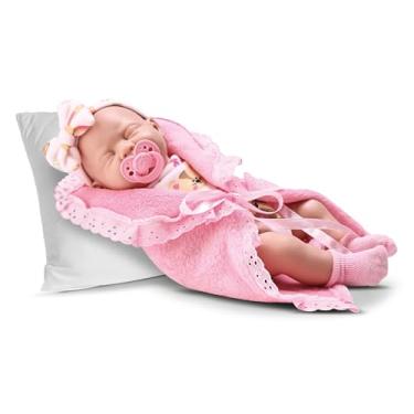 Imagem de Bambola Boneca Baby Reborn Premium Dormindo 34cm