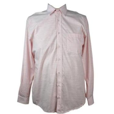 Imagem de Camisa Social Masculina ZUZA ML Rosa Plus Size 8 Algodão 100%-Masculino