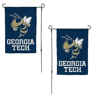 Imagem de Desert Cactus Bandeira Georgia Tech GT Garden – Faixa de jaquetas amarelas Georgia Tech 48 x 30 cm, para exibição ao ar livre e eventos (Design D)