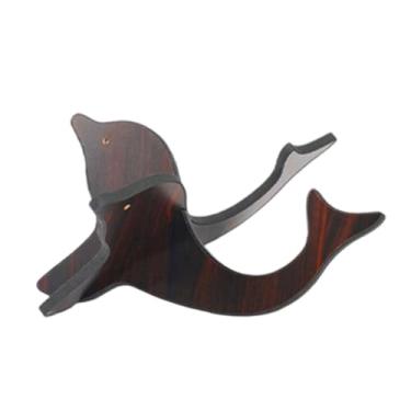 Imagem de Esquirla Suporte de madeira para violão e ukulele, suporte portátil para instrumentos de corda, formato X para violão, display doméstico, Preto