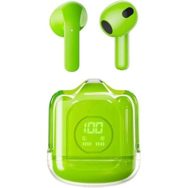 Imagem de BEARTAIN Fone de Ouvido in Ear Esportivo Sem Fio Bluetooth com Caso de Carregamento TWS Estéreo Fones de Ouvido Som Estéreo- verde