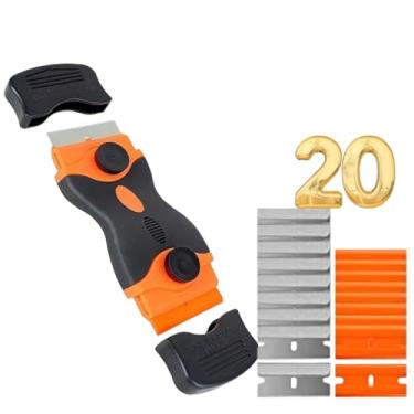 Imagem de Raspador Plano Para Tintas Piso Vidro Cerâmica Com 20 Lâminas