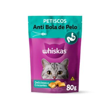 Imagem de Petisco Whiskas Temptations Anti Bola de Pelo para Gatos Adultos 80g