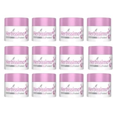 Imagem de Kit 12und Desodorante antitranspirante em Creme Herbíssimo Hibisco 55g