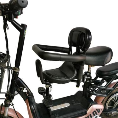 Imagem de Cadeira Dianteira Da Bicicleta Elétrica, Assento Da Bicicleta Da Criança, Estábulo Da Segurança Da Sela Do Bebê, A