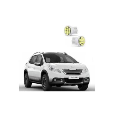 Imagem de Led Pingo E Peugeout 2008 Griffe Farolete Placa Teto Ré Kit - Blue Lio