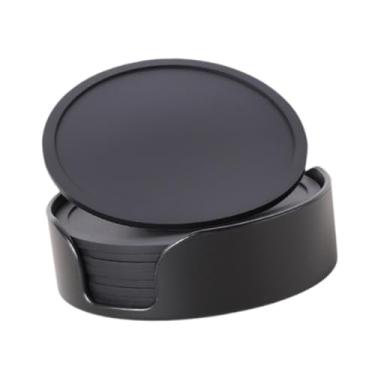 Imagem de DimyFew Conjunto de 8 porta-copos de silicone para café, resistente ao calor, decoração para copos e canecas, para mesa de centro de cozinha, com Base