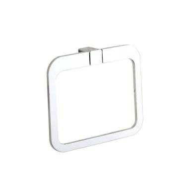 Imagem de Ferragens para banheiro cromadas pretas - Toalheiro, porta-papel e gancho para roupão | Conjunto de 4 peças, porta-toalhas cromado