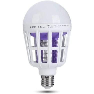 Imagem de Lâmpada Led Com Mata Mosquito Insetos Elétrico 15W