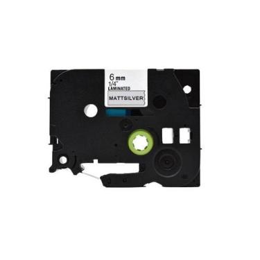 Imagem de Fita Compatível Brother Tz Tze M911 Prata Fosco Letra Preta 6mm - Gené