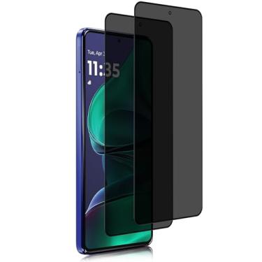 Imagem de ShinKin Pacote com 2 protetores de tela para Motorola Moto G Stylus 5G (2025), película de vidro temperado de privacidade, proteção antiespião para Motorola Moto G Stylus 5G (2025) protetor de tela