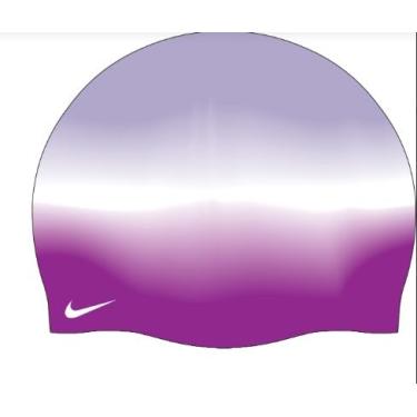 Imagem de Nike Tie Die Touca de natação juvenil de silicone, hortênsias