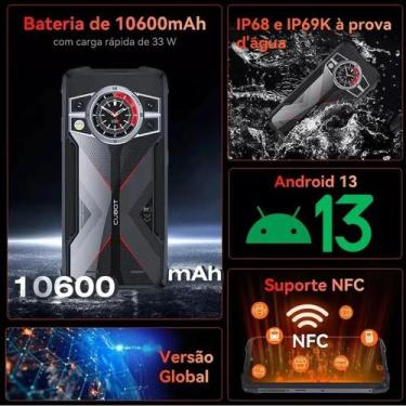 Imagem de Smartphone Cubot KingKong 9 256GB, 12GB RAM, Tela 6,58 polegadas 120 H