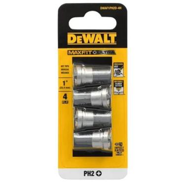 Imagem de Bits c/ Limitador Drywall ph2 Maxfit 4Pc Dewalt DWAF1PH2D-4H