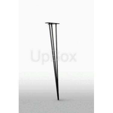 Imagem de 1 Pé De Aço Para Mesa Bancos Hairpin Legs Brinde - UP Box