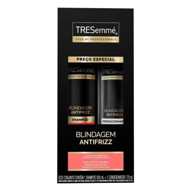 Imagem de Kit Shampoo 350ml  +  Condicionador 175ml Blindagem Antifrizz Tresemmé