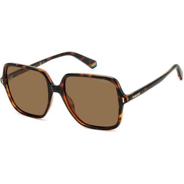 Imagem de Óculos de Sol Polaroid 6219 S 086 56SP Laranja Polarizado - Laranja - Único - Feminino-Feminino