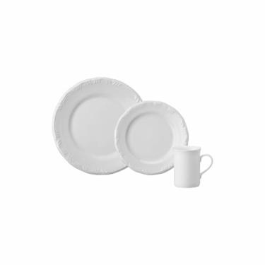 Imagem de Serviço de 18 Peças com Caneca em Porcelana, Modelo Pomerode, com Relevo, Porcelana Schmidt