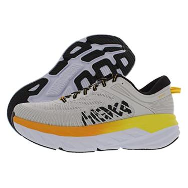 Imagem de HOKA ONE ONE Bondi 7 masculino, Nimbuscloud/amarelo radiante, 11.5