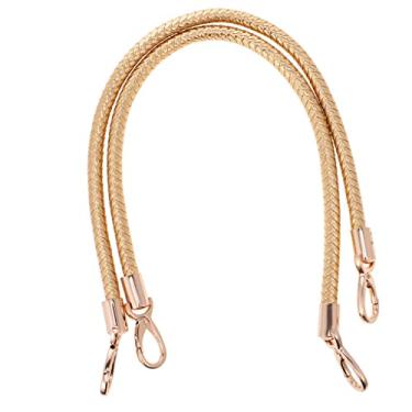 Imagem de Bonarty 2 peças 60 cm DIY Bolsa de Ombro Accs para Substituições, Alça de Mão Mão - Ouro