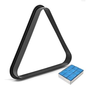 Imagem de MoyanSuper Rack de bola de bilhar de plástico rack triangular de bilhar, suporte de bola de mesa de bilhar, suporte de posicionamento de bola de sinuca, rack de bola de sinuca de 6 cm