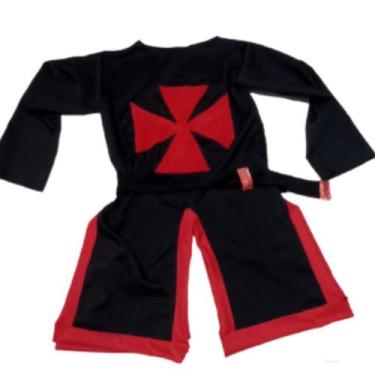 Imagem de Traje templario medieval vermelho e preto - Princesa Urbana, G