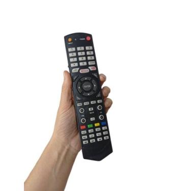 Imagem de Controle Remoto Tv Led Semp Toshiba TCL teclas Netflix e Youtube - LeL