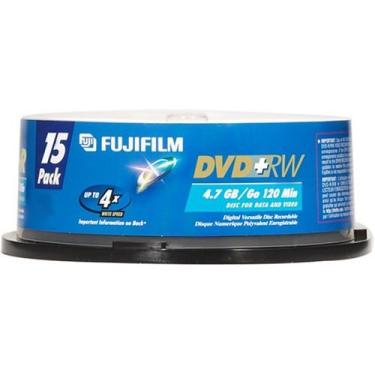 Imagem de Disco Fuji DVD+RW regravável 4,7 GB / 120 Min (pacote com 15 eixos)