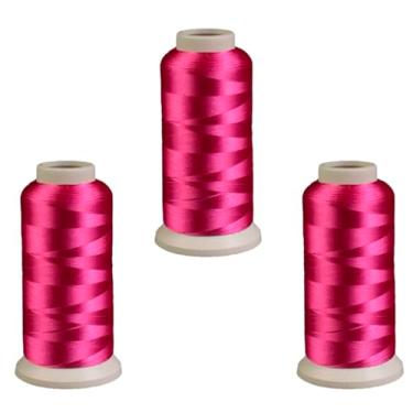 Imagem de 3 Linha de poliester Máquina de Bordar 4000m cada rosa