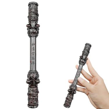 Imagem de 7 in 1 Unique Stick DND Spinner Dice, Metal Spinner DND Dice with 3D Relief for Dungeons and Dragons, Premium Dice Set Game Gifts for DM & Tabletop Games RPG Players (Blood Silver)