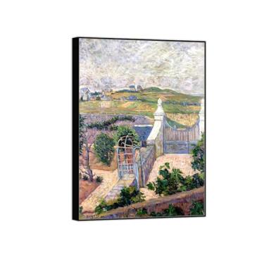 Imagem de BMZFYBS Pintura famosa de arte de parede em tela para decoração de casa - Pôster de moldura preta - Pôster e impressões para sala de estar 70 x 100 cm 27 x 39 pol