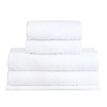 Imagem de Jogo de Toalhas Buddemeyer Liz Extra Soft Banho Branco 5 peças