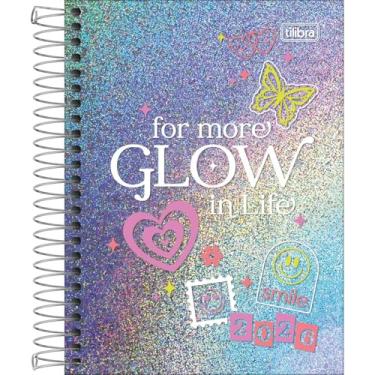 Imagem de Tilibra - Agenda Espiral Diária 11,7 x 16,4 cm Glow 2026 - For more glow in life
