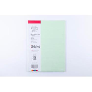 Imagem de Diskô – Refil para Caderno Inteligente 50 Folhas Color Verde G – Reposição para Anotações