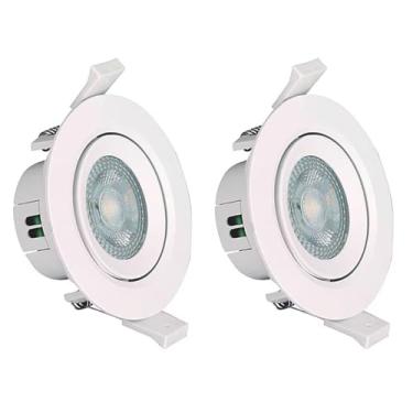 Imagem de Kit 2x Spot LED Branco Redondo Embutir 3W 3000K Bivolt