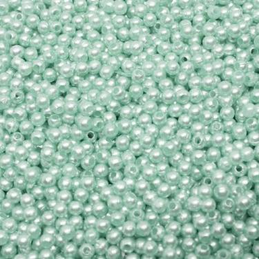 Imagem de PÉROLA DE ABS LISA Nº 03 20G PEROLA 3MM - LADEIRA BIJUTERIAS, Verde ág