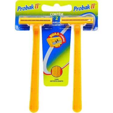 Imagem de Kit c/ 2 Aparelho de Barbear Probak II Descartavel 2un