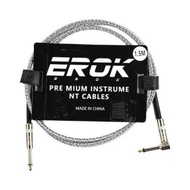 Imagem de Cabo De Guitarra EROK Premium, 1.5m/3m/6m/10m, 1/4 Polegadas, Super Du